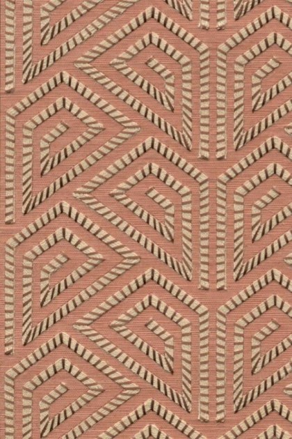 Arte 15713 Icarus Alata Dusty Peach - tapeta haftowana na tle z sizalu