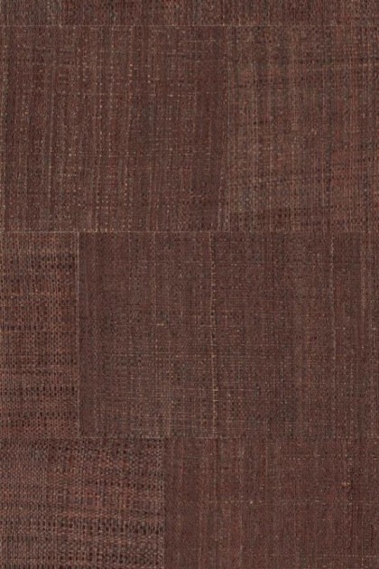Arte 15723 Icarus Telaio Burgundy - tapeta o blokowym wzorze z tkanej rafii