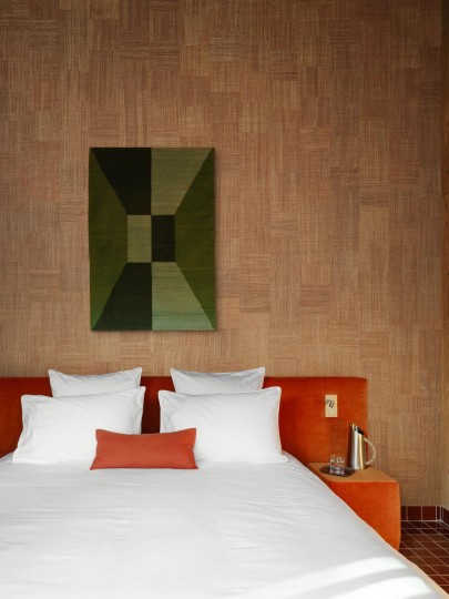 Arte 15726 Icarus Telaio Seagrass - tapeta o blokowym wzorze z tkanej rafii