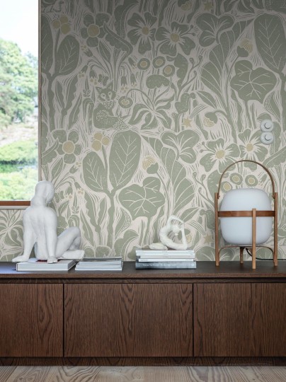 Boras Tapeter 9659W Studio Collabs Hanna Werning Vårstället – mural w kwiaty