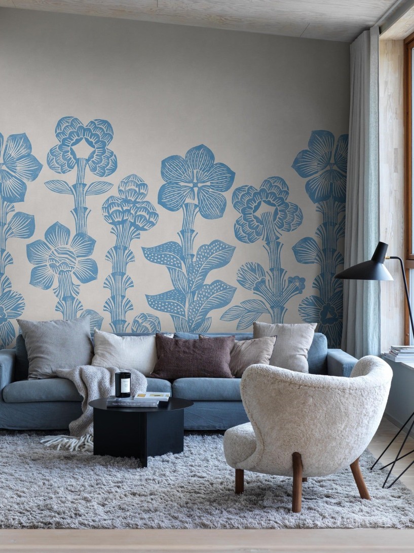 Boras Tapeter 9661W Studio Collabs Hanna Werning Storflax – mural w kwiaty