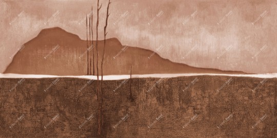 Inkiostro Bianco INKLINI2501 Monochrome Namaste – mural abstrakcyjny pejzaż