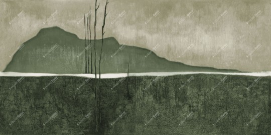 Inkiostro Bianco INKLINI2502 Monochrome Namaste – mural abstrakcyjny pejzaż