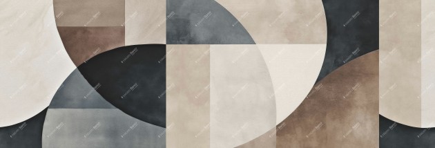 Inkiostro Bianco INKIKCR2502 Monochrome Bounce – mural geometryczny