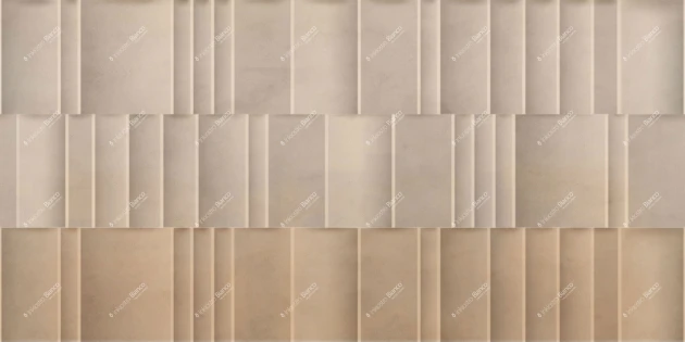 Inkiostro Bianco INKLEEM2501B Monochrome Impression – mural trójwymiarowy o wzorze paneli ściennych