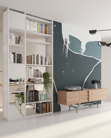 Inkiostro Bianco INKIKUN2501 Monochrome Uluru – mural abstrakcyjny