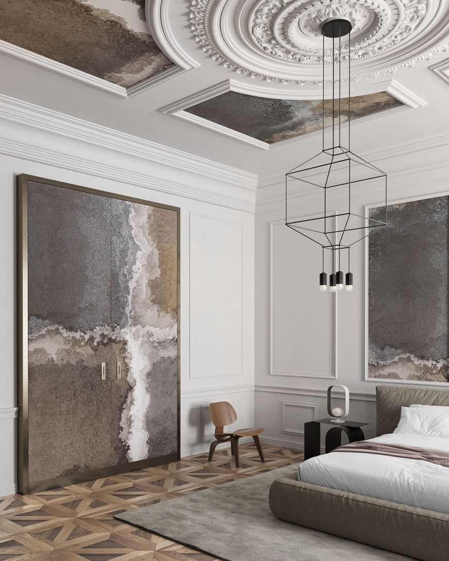 Inkiostro Bianco INKIOMI2501 Monochrome Aquiem – mural mineralny