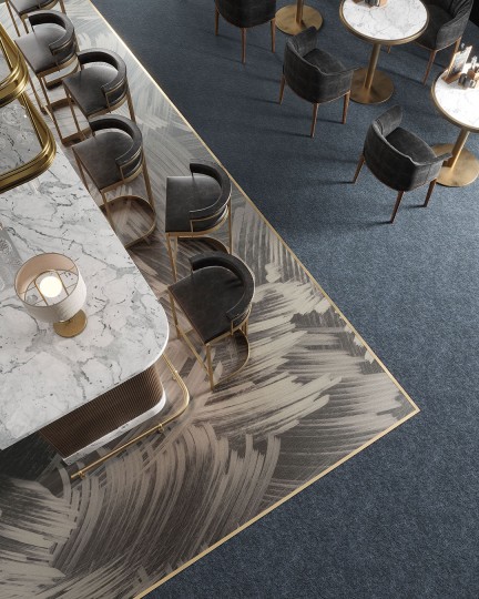 Inkiostro Bianco INKSLLV2502 Monochrome Sukuna – mural abstrakcyjny