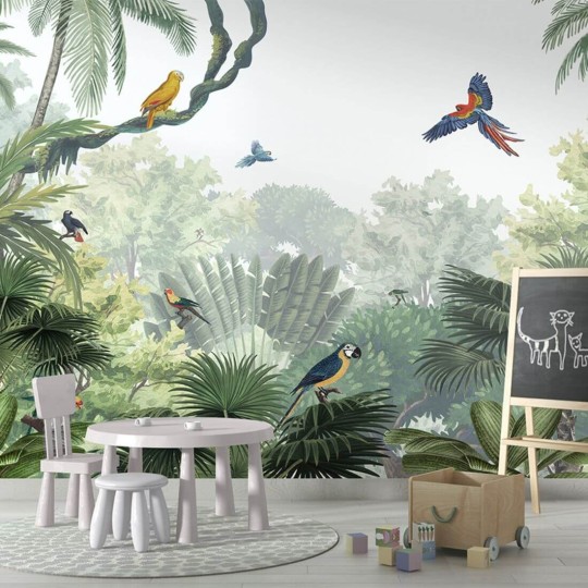 Pastelowelove Canopy Jungle - mural dziecięcy w egzotyczny krajobraz