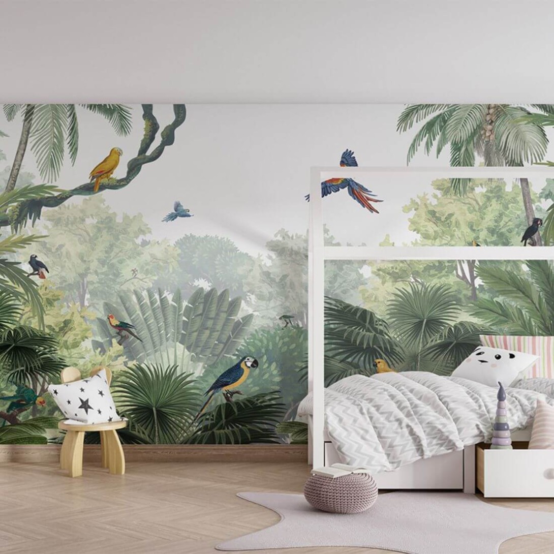 Pastelowelove Canopy Jungle - mural dziecięcy w egzotyczny krajobraz