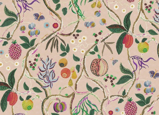 Sandberg S10581 Herbarium Tree Of Life Pink – mural drzewo owocowe