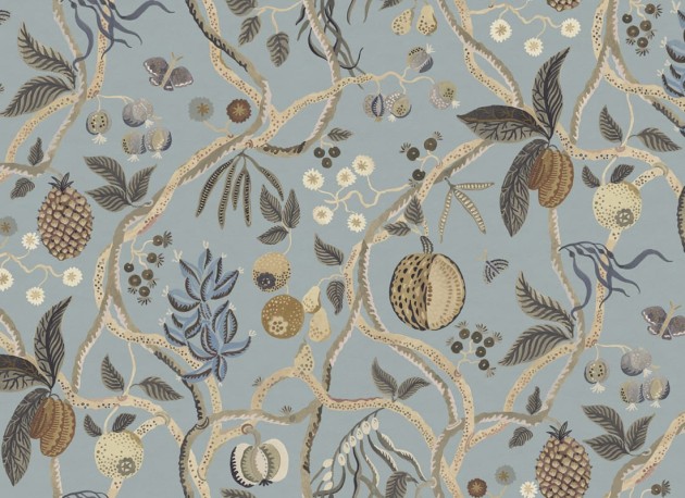 Sandberg S10580 Herbarium Tree Of Life Light Blue – mural drzewo owocowe