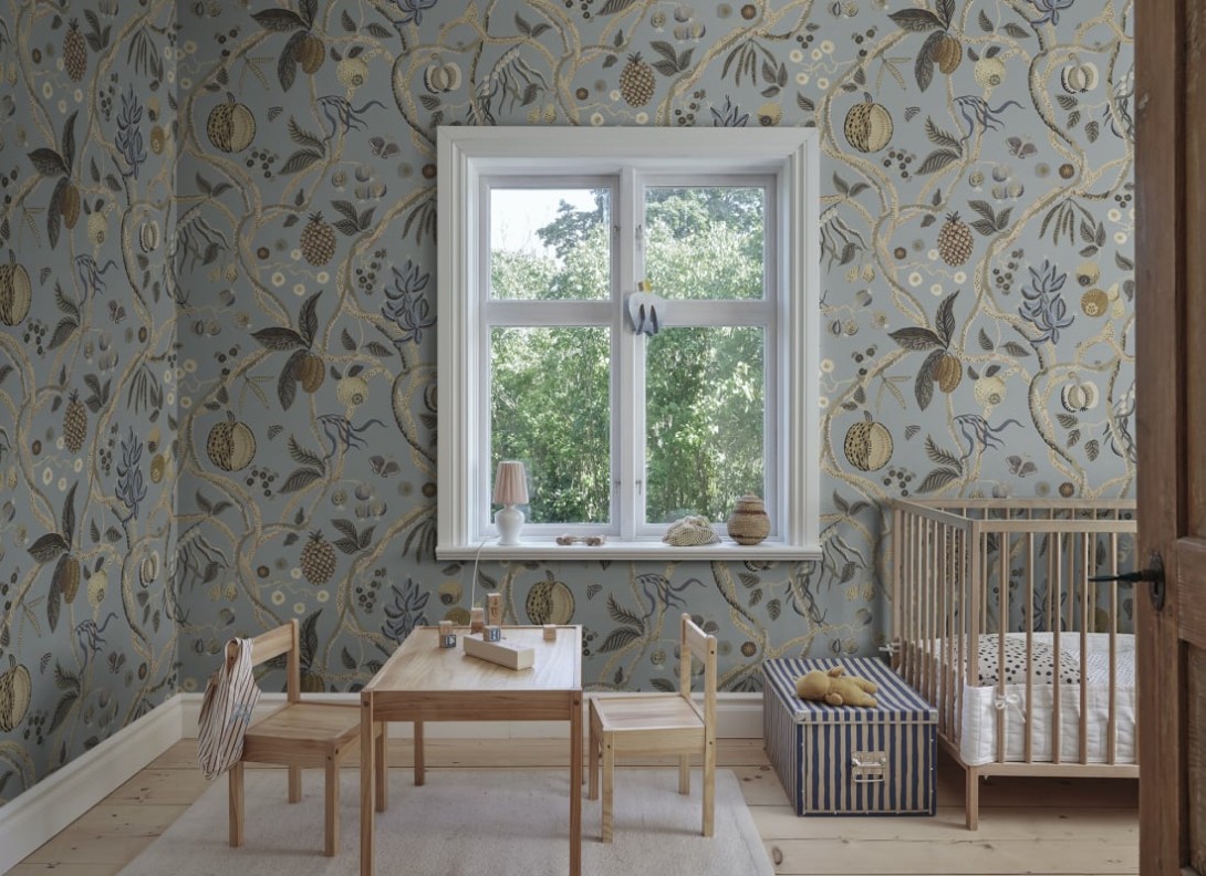 Sandberg S10580 Herbarium Tree Of Life Light Blue – mural drzewo owocowe