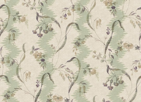 Sandberg S10613 Herbarium Beatrice Light Green – mural kwiatowa winorośl