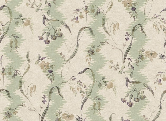 Sandberg S10613 Herbarium Beatrice Light Green – mural kwiatowa winorośl