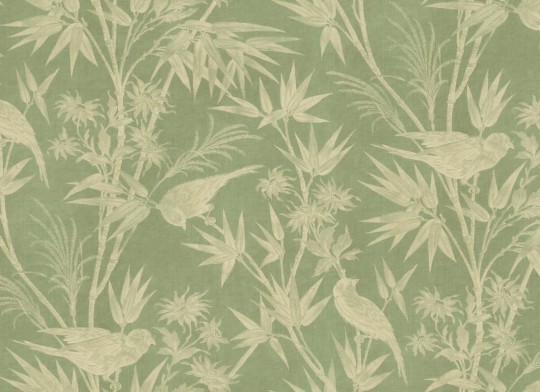 Sandberg S10597 Herbarium Celeste Green – mural z gajem bambusowym