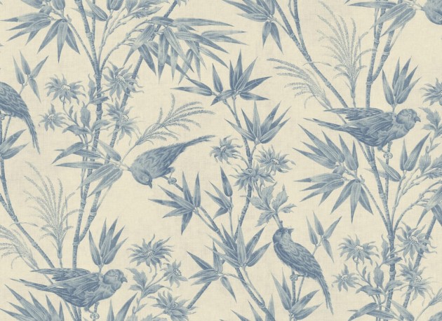 Sandberg S10595 Herbarium Celeste Blue – mural z gajem bambusowym