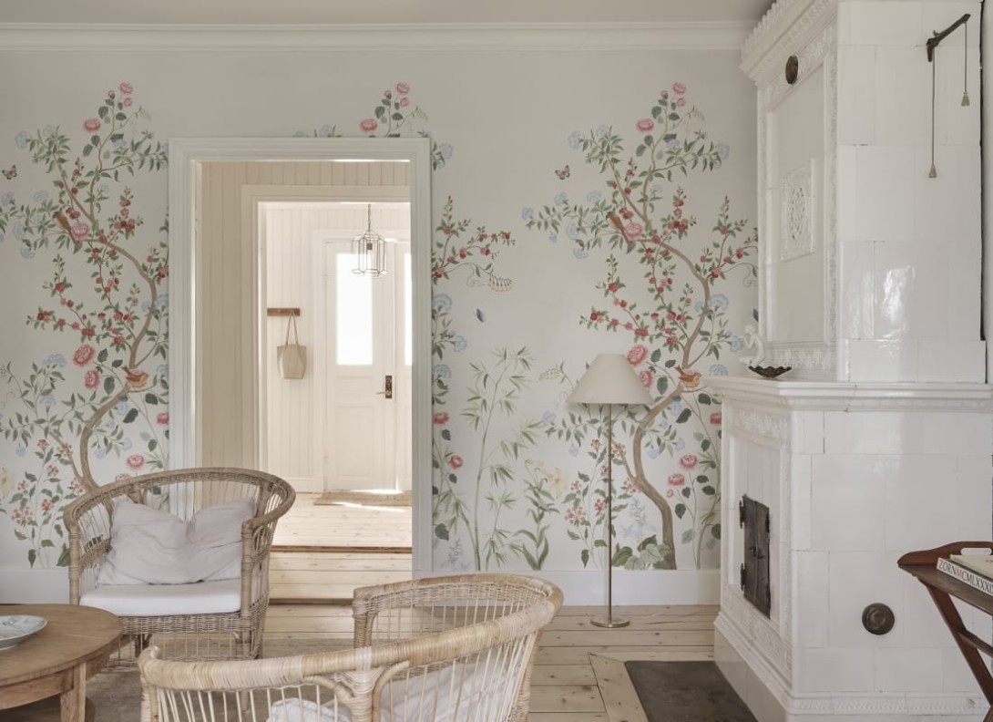 Sandberg S10586 Herbarium Eleonora Colorful – mural w stylu chinoiserie