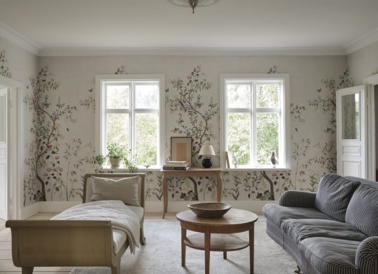 Sandberg S10587 Herbarium Eleonora Green – mural w stylu chinoiserie