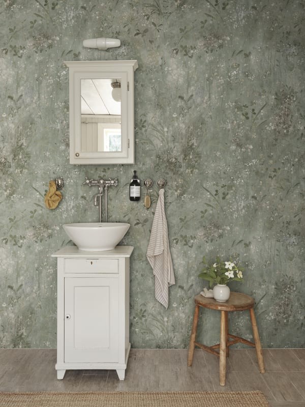 Sandberg S10606 Herbarium Juni Sage Green – mural malowany ogród roślinny