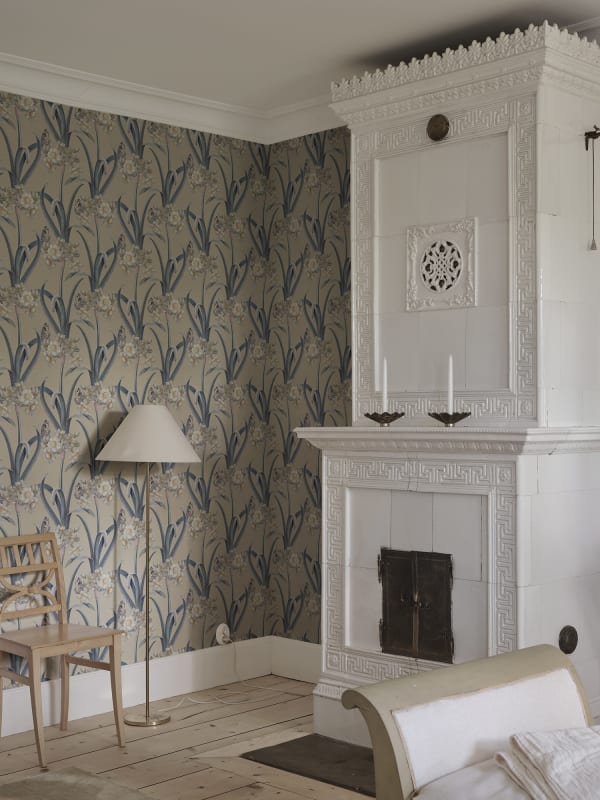 Sandberg S10601 Herbarium Lilian Blue – mural w kwiaty