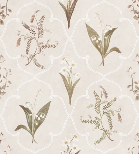Sandberg S10576 Herbarium Louise Pastel – mural w kwiaty