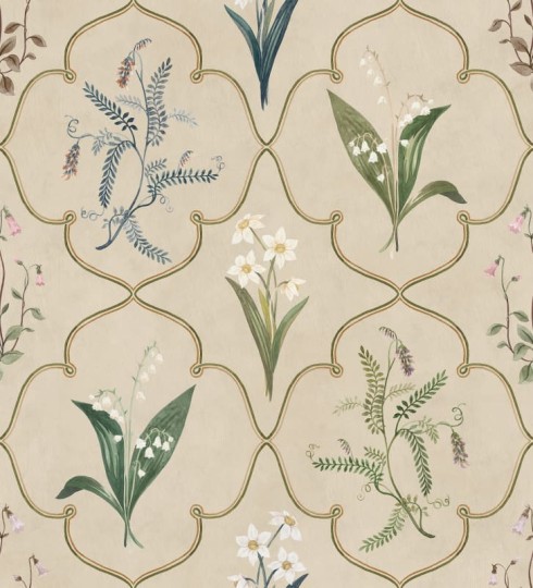 Sandberg S10575 Herbarium Louise Clay – mural w kwiaty