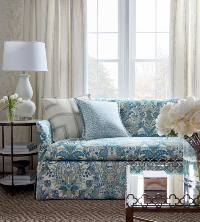 Anna French AT57825 Bristol Ensbury Fern Soft Blue - tapeta w paprocie