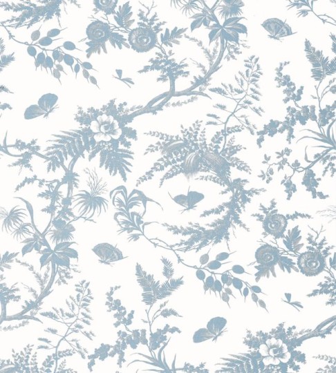 Anna French AT57834 Bristol Newlands Toile Soft Blue - tapeta w roślinny motyw