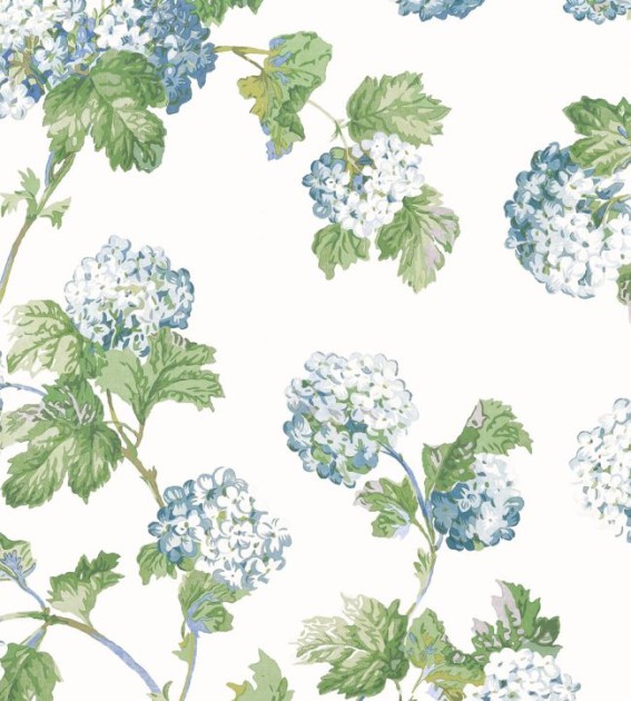 Anna French AT57846 Bristol Sussex Hydrangea Blue and Green - tapeta w hortensje