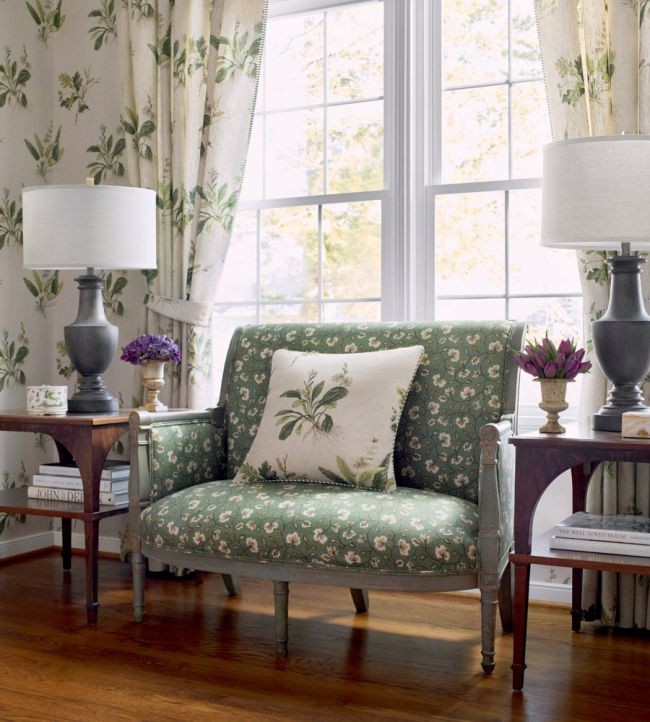 Anna French AT57854 Bristol Woodland Blue - tapeta w akwarelowe rośliny