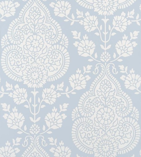 Anna French AT57866 Bristol Balmuccia Damask Soft Blue - tapeta w motyw adamaszku