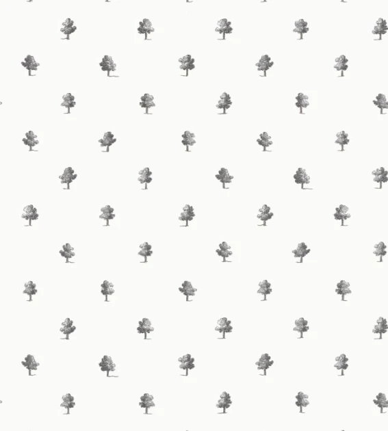 Anna French AT57876 Bristol Ashton Black and White - tapeta w małe drzewa