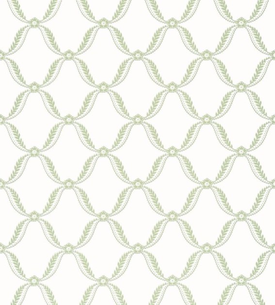 Anna French AT57882 Bristol Tate Trellis Green - tapeta w kratownicę