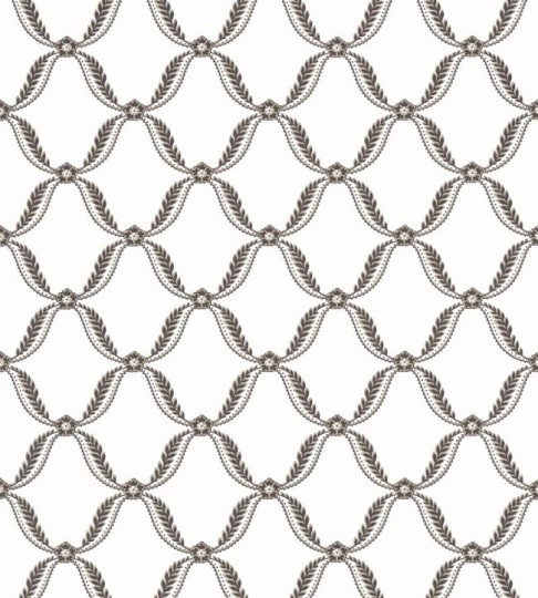 Anna French AT57883 Bristol Tate Trellis Black - tapeta w kratownicę