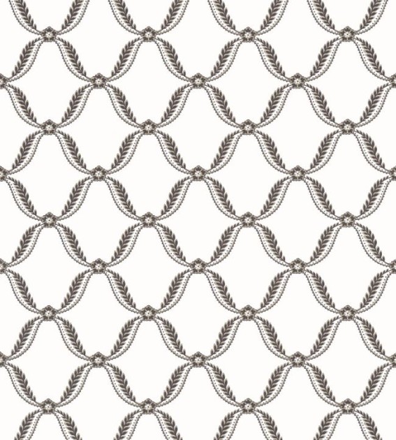 Anna French AT57883 Bristol Tate Trellis Black - tapeta w kratownicę