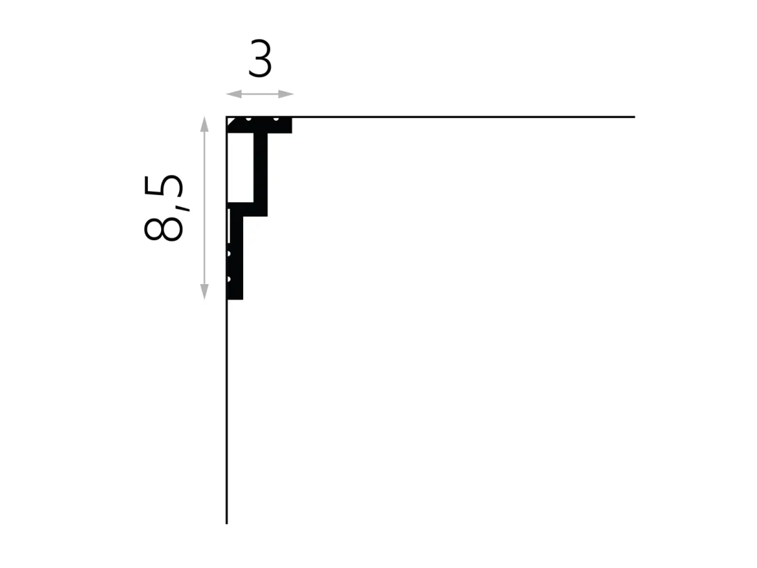 Listwa sufitowa Mardom QL024