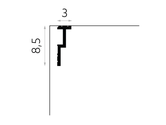 Maskownica karnisza Mardom QL024