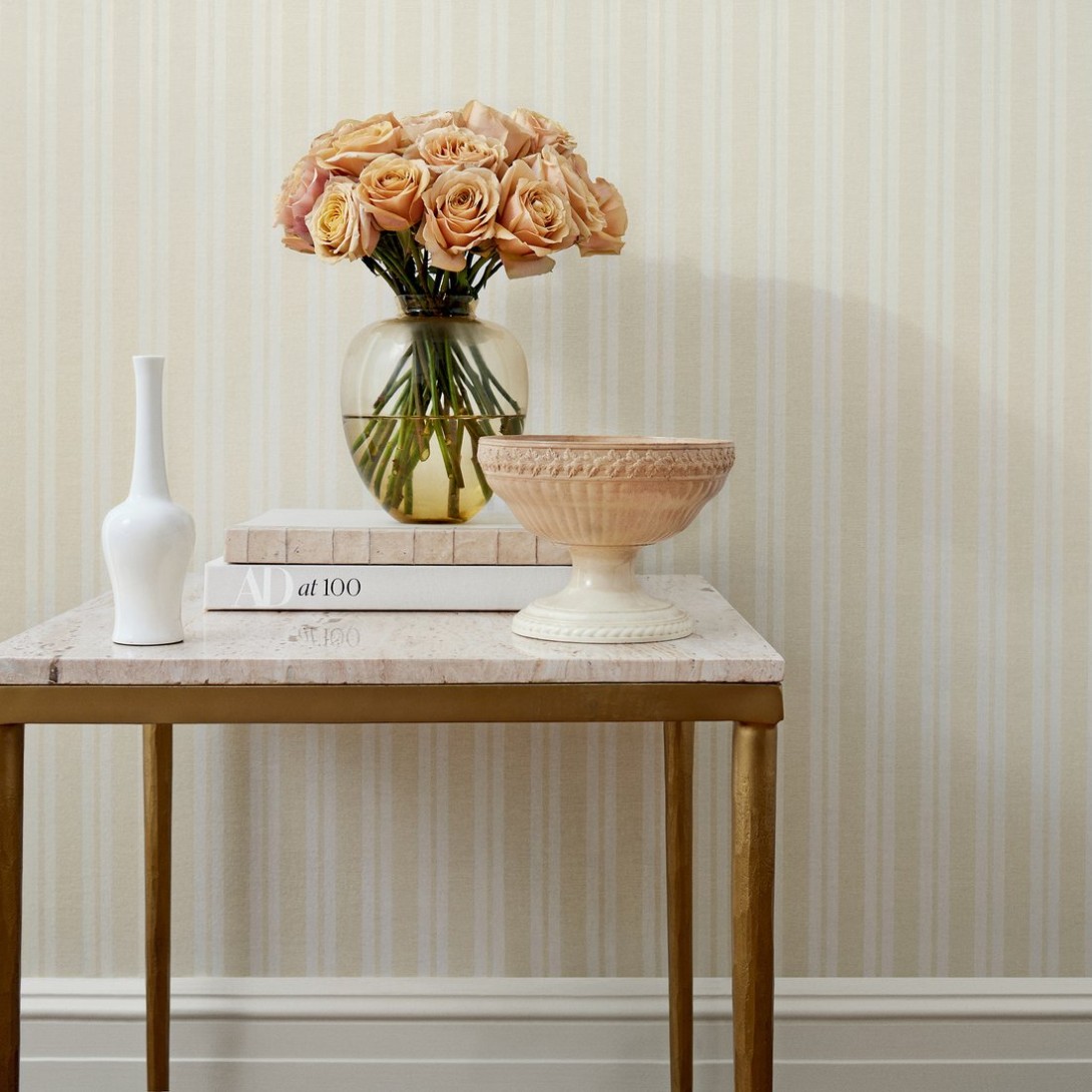 Anna French AT24594 Devon Ryland Stripe Blush - tapeta strukturalna w paski