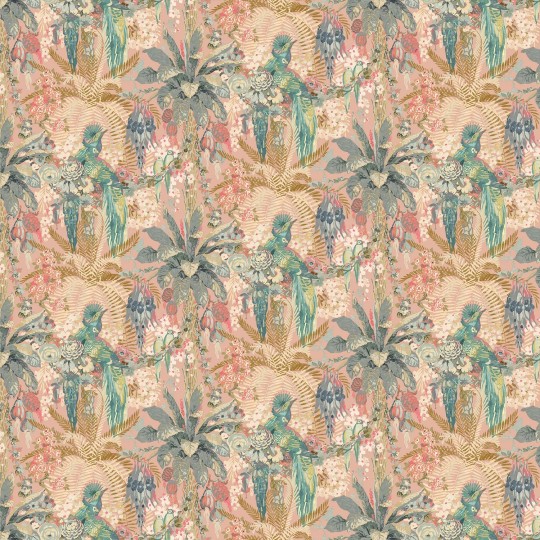 Linwood LW075/001 Rainforest Rabble Candy - tapeta w egzotyczne rośliny