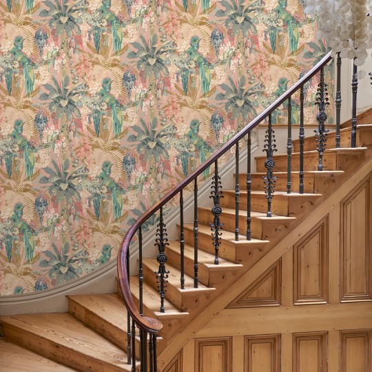 Linwood LW075/001 Rainforest Rabble Candy - tapeta w egzotyczne rośliny