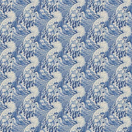 Linwood LW083/002 The Wave Indigo - tapeta w fale