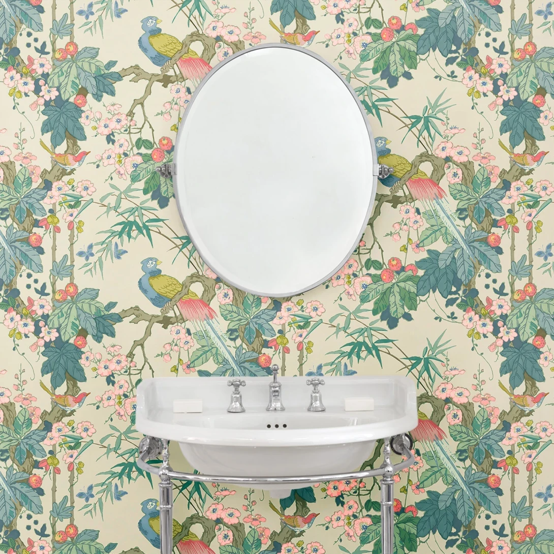 Linwood LW084/001 Miji Blossom - tapeta w ptaki i rośliny