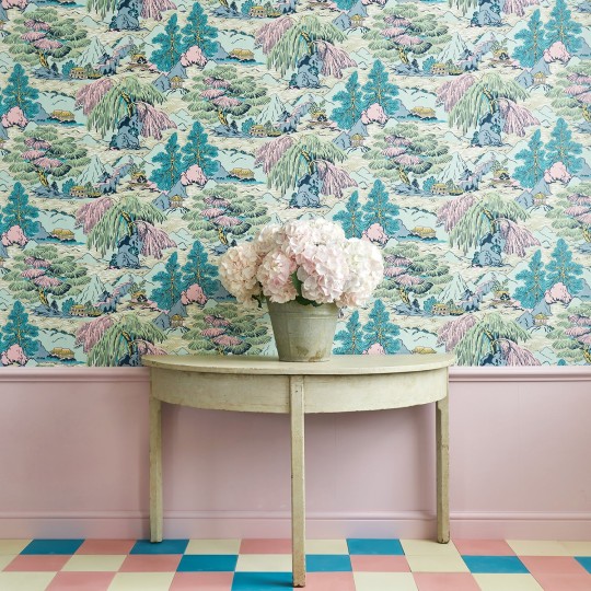 Linwood LW085/001 Yanagi Bright Pastel - tapeta w orientalny krajobraz