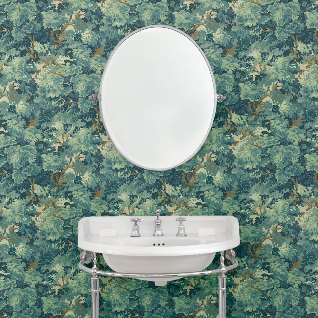 Linwood LW092/001 English Oak Blue - tapeta w drzewa