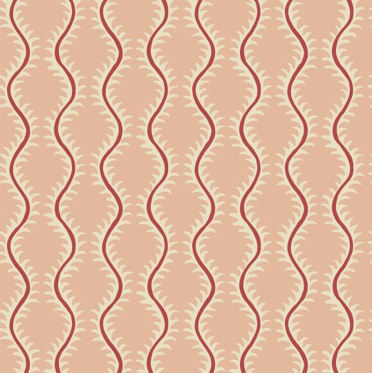 Linwood LW096/005 Helter Skelter Lipstick - tapeta w stylizowane paprocie