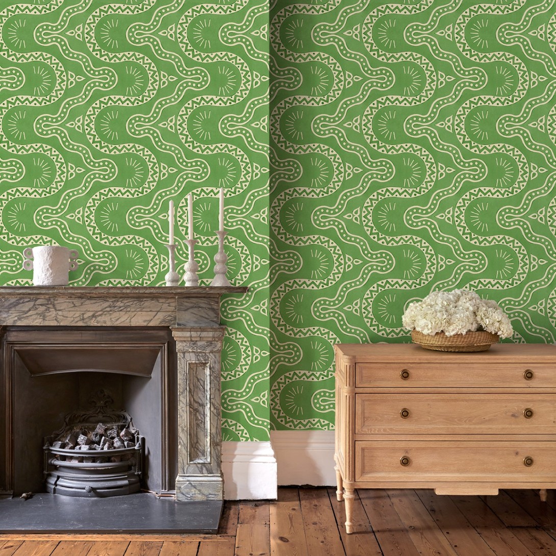 Linwood LW097/004 Pinball Parrot - tapeta w organiczne linie