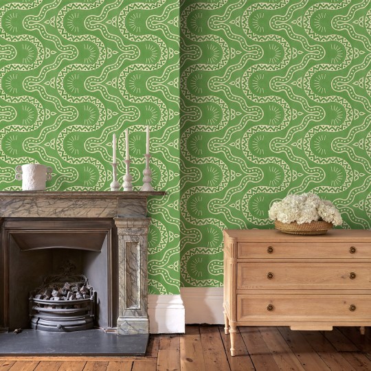 Linwood LW097/004 Pinball Parrot - tapeta w organiczne linie