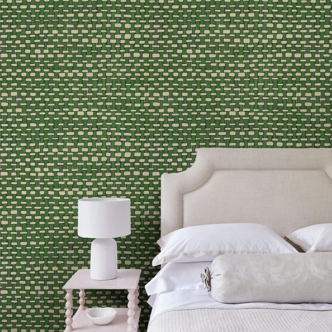 Linwood LW098/003 Acapulco Cactus - tapeta imitująca splot koszykowy