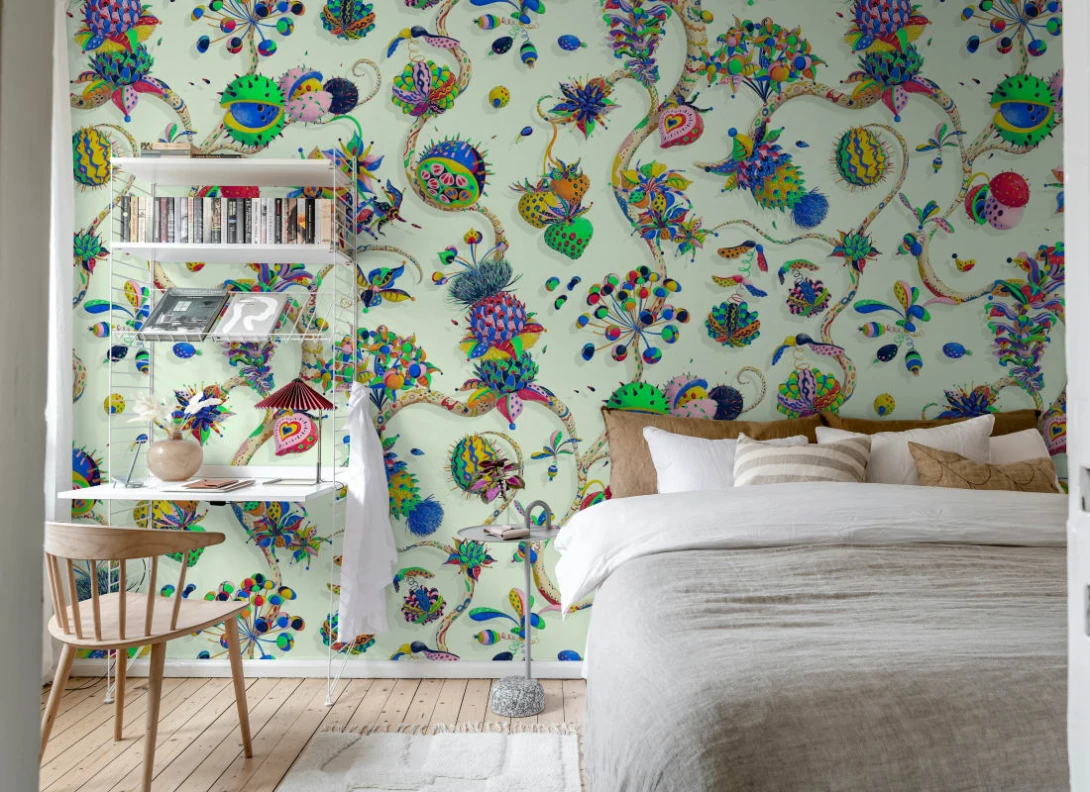 Rebel Walls R21036 Sam Wilde Eden Tree White - mural w roślinny motyw